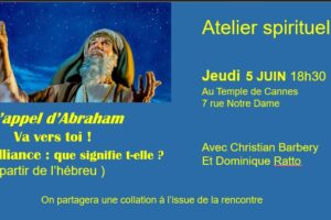 Atelier spirituel, Abraham, va vers toi