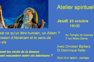 Atelier Spirituel: Qu’est ce qu’un être humain ? La mission d’Abraham