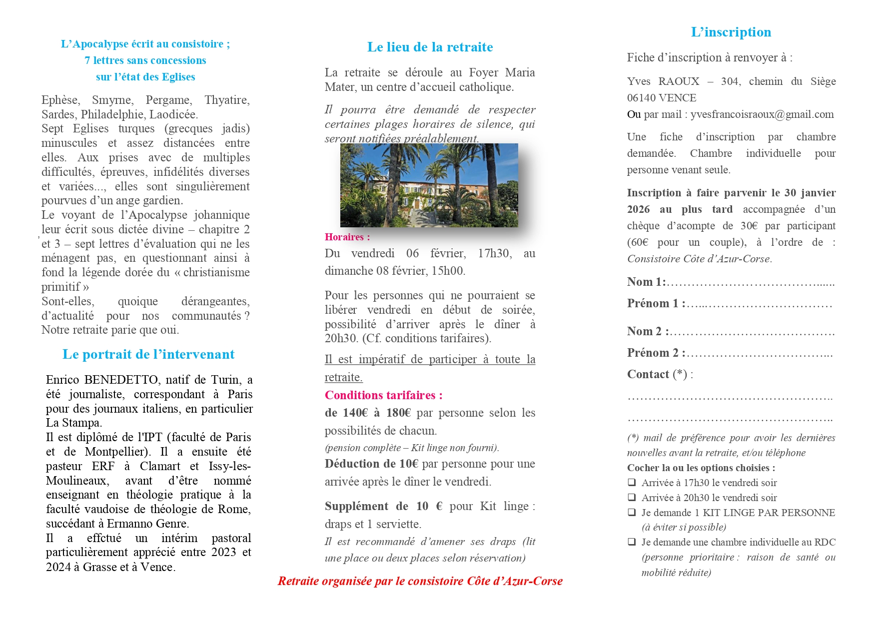Consistoire retraite 2