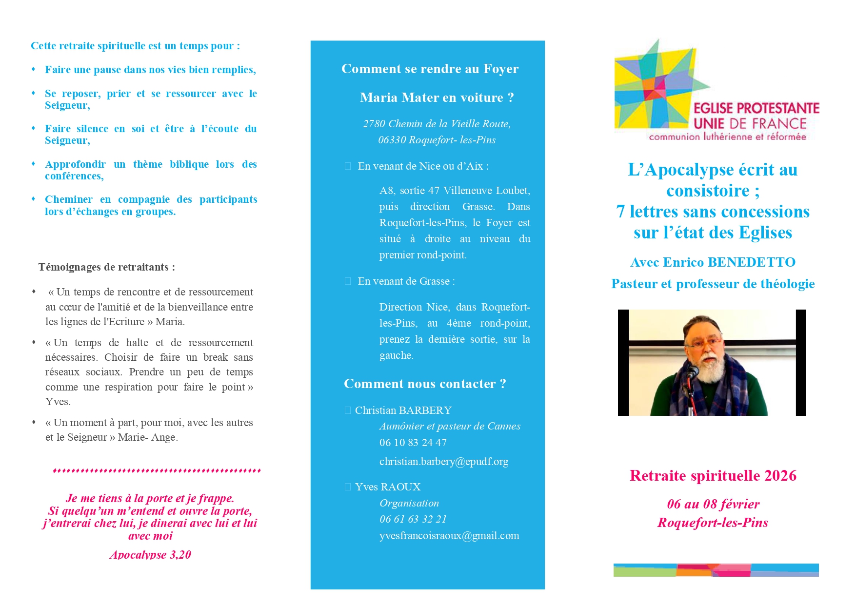 Consistoire retraite 2