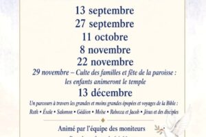 École Biblique – Cannes rentrée 2026